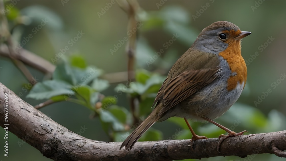 robin on a branch. Remi a short, snappy name for a robin robin on a branch. Remi a short, snappy name for a robin