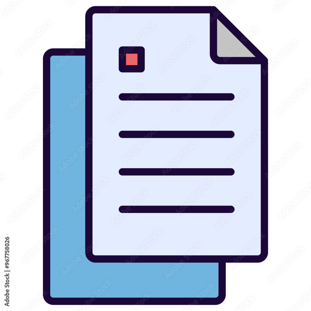 Document Outline Color Icon Document Outline Color Icon