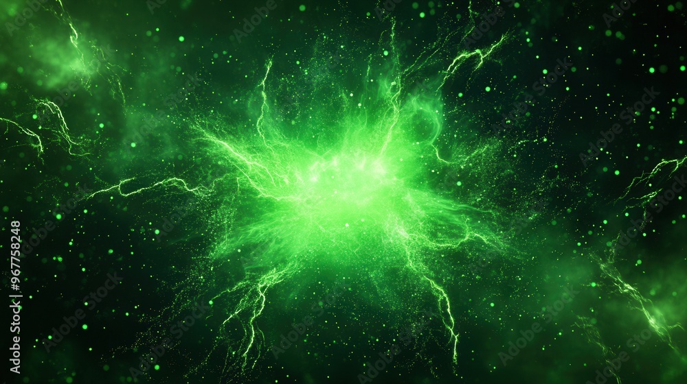 Emerald Energy Flow, a vibrant display of swirling green enchantment radiating from a central point against a deep black backdrop, evoking a sense of mystical dynamism. Emerald Energy Flow, a vibrant display of swirling green enchantment radiating from a central point against a deep black backdrop, evoking a sense of mystical dynamism.