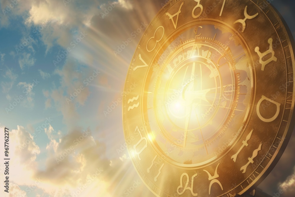 Zodiac signs inside of horoscope circle. Astrology in the sky with many stars horoscopes concept Zodiac signs inside of horoscope circle. Astrology in the sky with many stars horoscopes concept