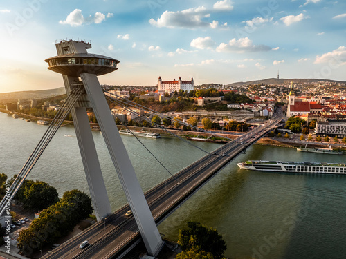 Aerial photography of Bratislava, Slovakia
