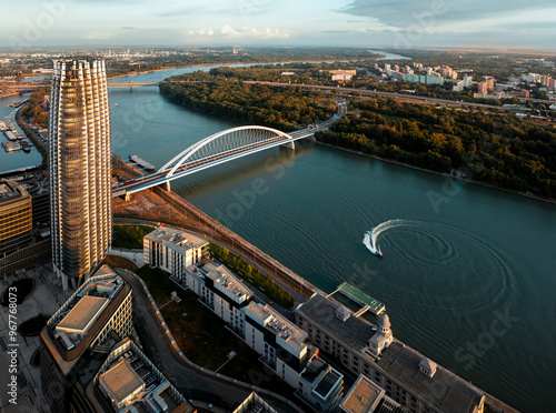 Aerial photography of Bratislava, Slovakia