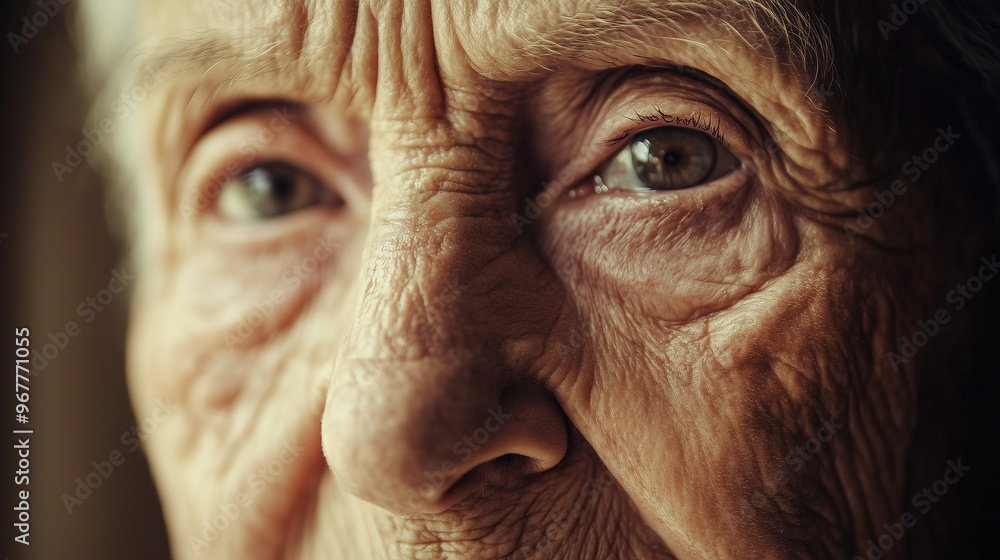 Aged Wisdom Reflected in the Eyes Aged Wisdom Reflected in the Eyes