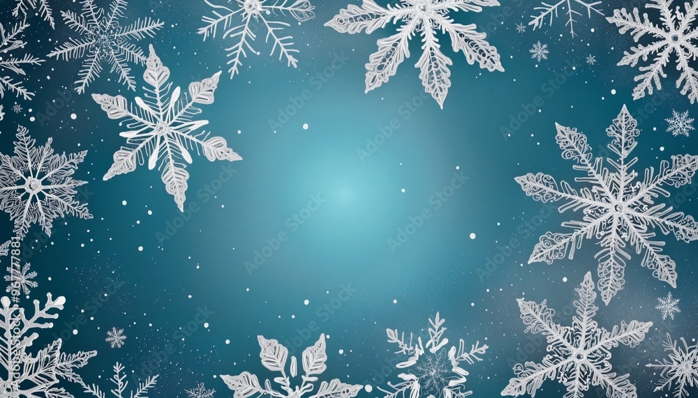 christmas background with snowflakes and place for your text - illustration, gift card design and more christmas background with snowflakes and place for your text - illustration, gift card design and more