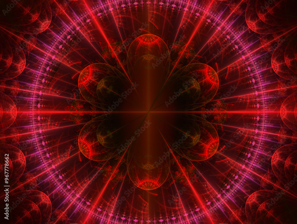 Imaginatory fractal abstract background Image