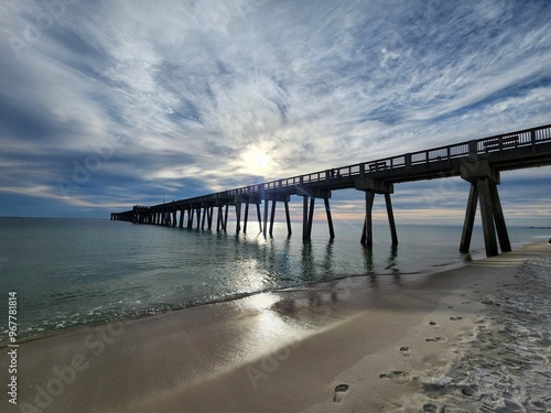 pier at sunset