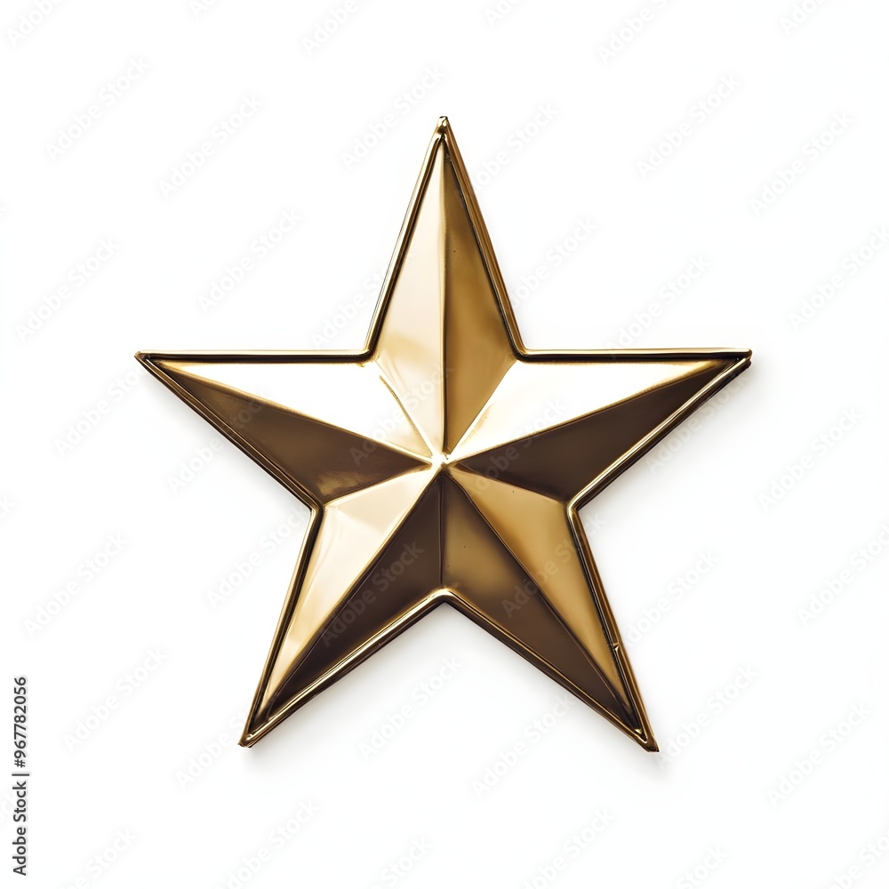 Gold star isolated on white background Gold star isolated on white background