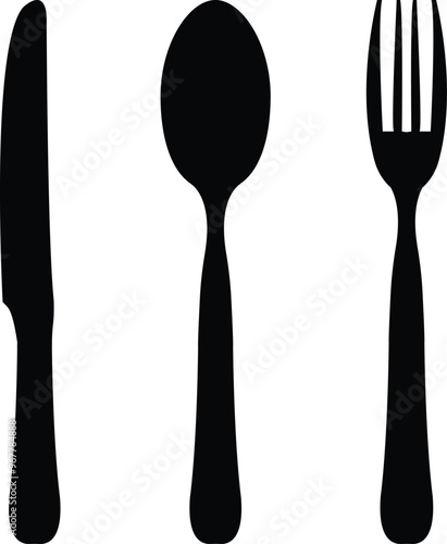 restaurant spoon, Fork spoon, Dinner knife, spoon set