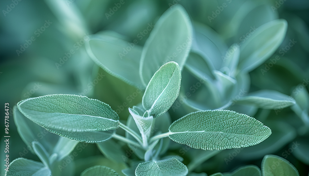 © Oleksiy - Salvia officinalis. Clary Sage natural green leaves macro background plant photography © Oleksiy - Salvia officinalis. Clary Sage natural green leaves macro background plant photography