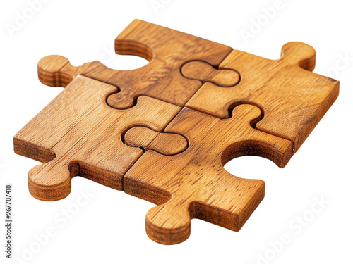 Wooden puzzle. PNG