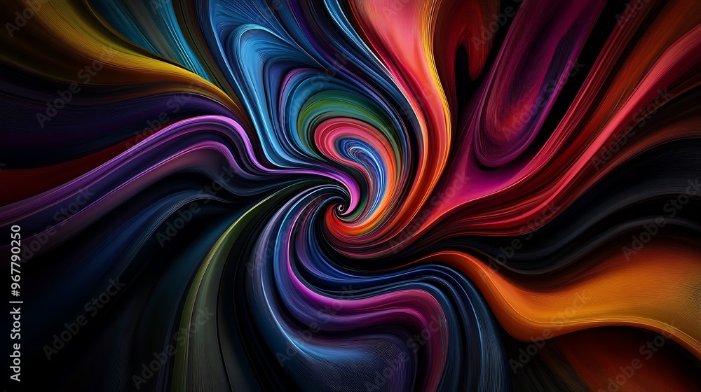 Obraz premium Abstract Swirling Colors