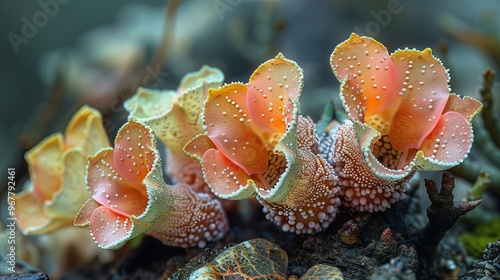 Close-up of Welwitschia mirabilis, ancient desert plant photo