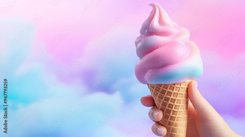 3D heart-shaped ice cream melting on pastel background 3D heart-shaped ice cream melting on pastel background