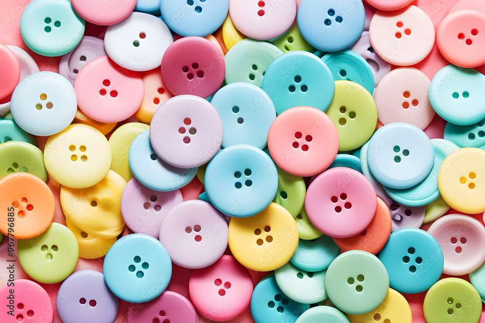 Pastel color buttons seamless background, Generated by Ai
Pastel color buttons seamless background, Generated by Ai