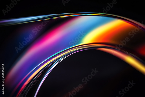 Abstract rainbow background design, 3d rendering