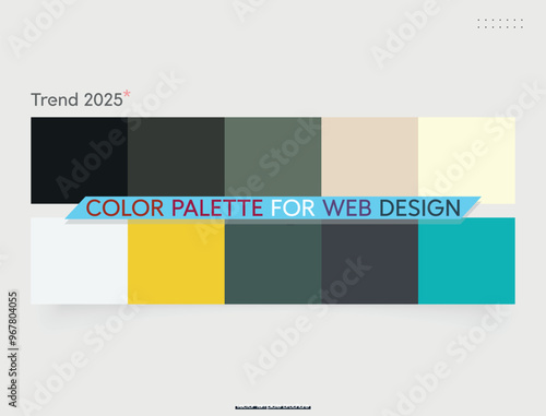 Color palette, harmonious combination, trendy color combinations for 2025