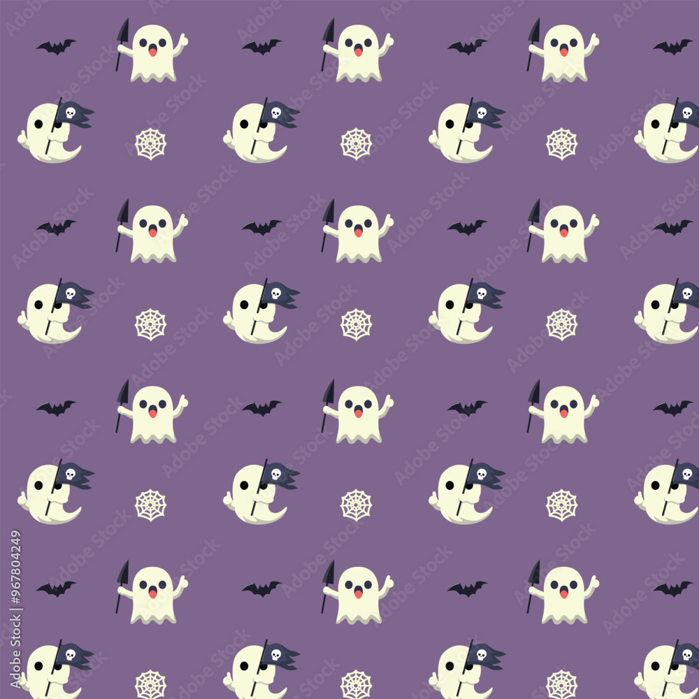 Patterns with Cute Ghosts Patterns with Cute Ghosts