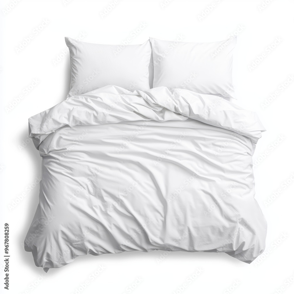 A neatly made bed with white sheets and a single pillow A neatly made bed with white sheets and a single pillow