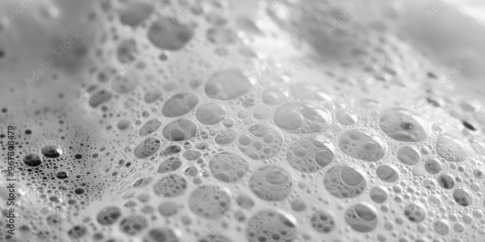 Frothy bubble formation in a carbonated beverage Frothy bubble formation in a carbonated beverage
