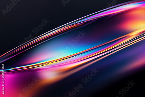 Abstract rainbow background design, 3d rendering