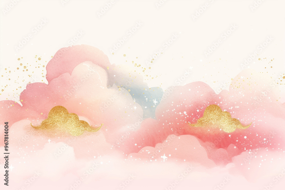 Fototapeta premium PNG Cloud backgrounds abstract pattern.