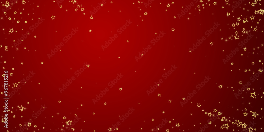 Gold sparkling star confetti. Gold sparkling star confetti.
