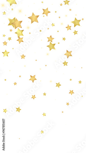 Magic stars vector overlay. Gold stars scattered