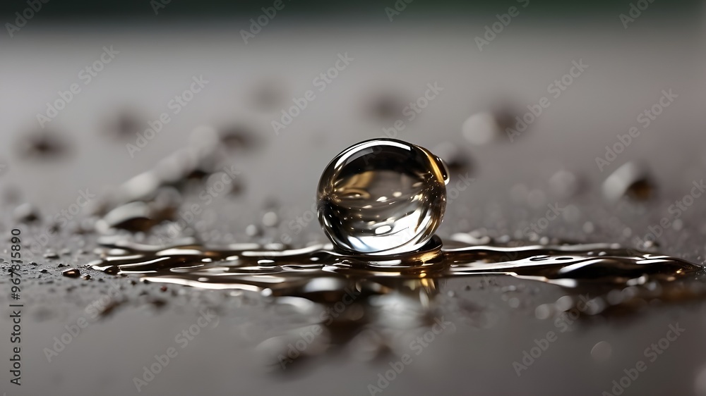 Just one close-up of a single sweat drop Just one close-up of a single sweat drop