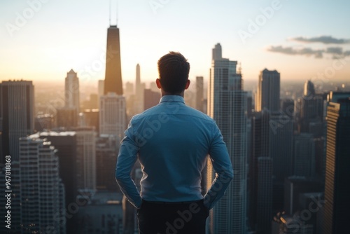 Man on rooftop