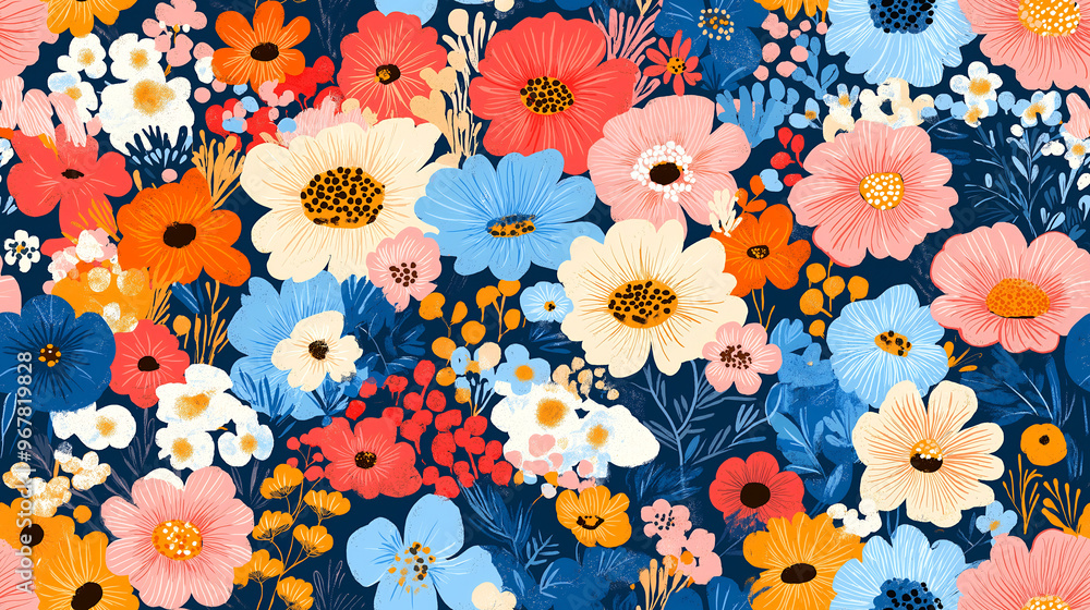 pattern with flowers pattern with flowers