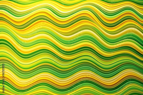 Funky, wavy, yellow and green striped lines with a pungent, smelly aura, reminiscent of a stinky smell spreading