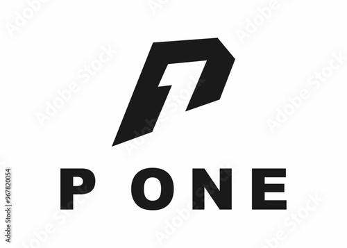 p one logo, design, vector, illustration, creative icon, template