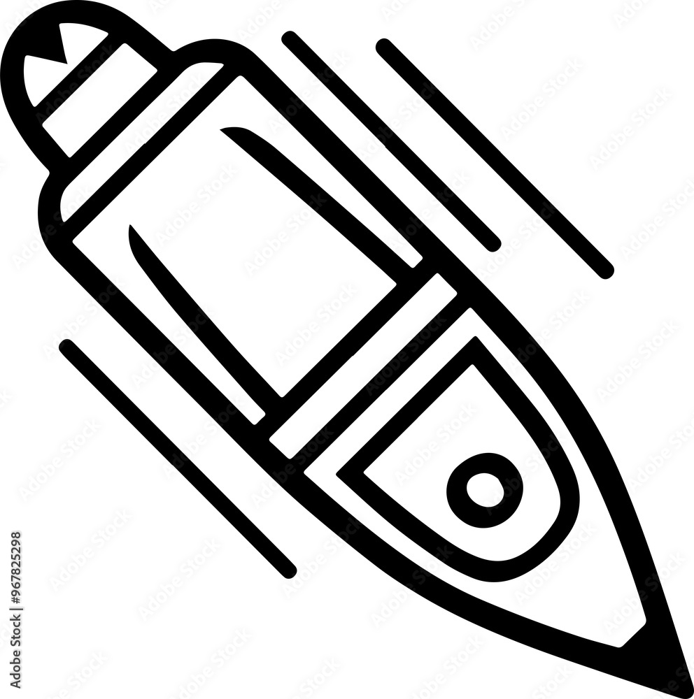 silhouette of a pen silhouette of a pen