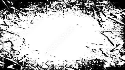 Abstract black and white grunge background for use in graphics