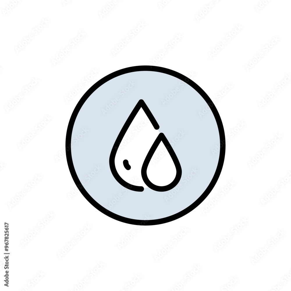 Liquid drop icon. Water drop color logo. Simple style sign for mobile concept and web design. Drop of water vector icon. Symbol, logo illustration. Liquid drop icon. Water drop color logo. Simple style sign for mobile concept and web design. Drop of water vector icon. Symbol, logo illustration.