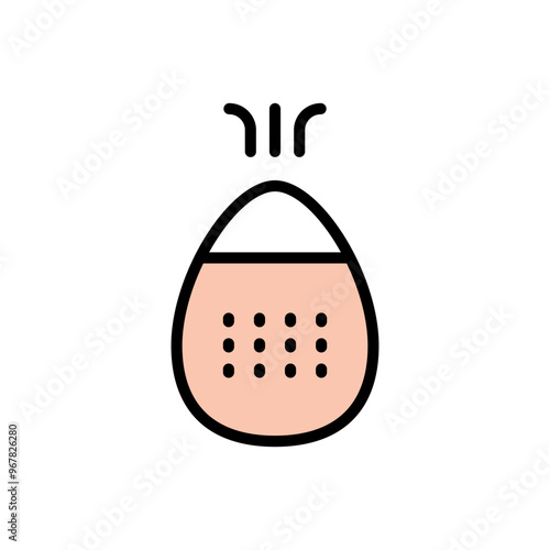 Humidifier Device color Icon. Electronic Appliance Air Purifier Concept Flat Pictogram. Ventilation Technology Illustration. Simple Vector Isolated On White Background.