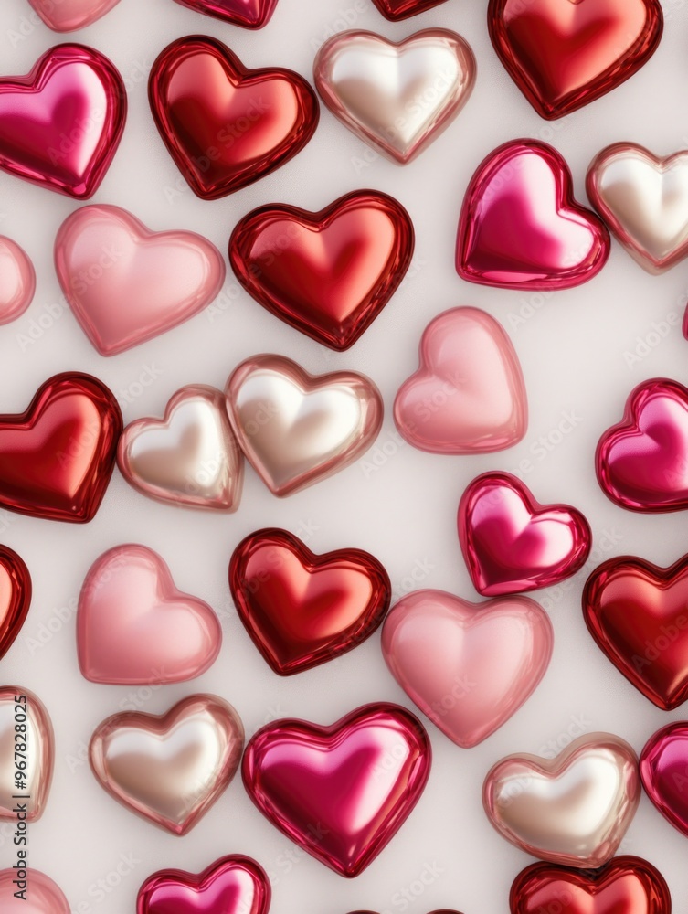 Red and White Hearts Red and White Hearts
