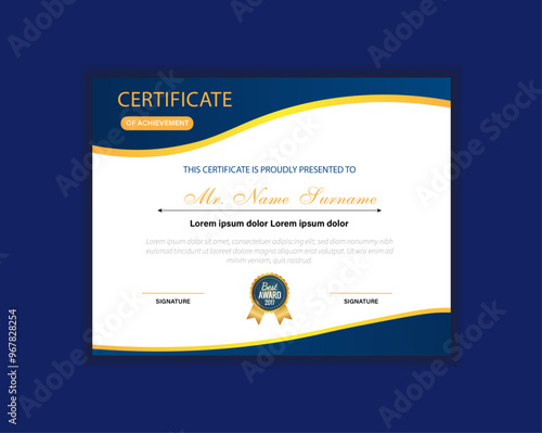 profetional modern certificate design