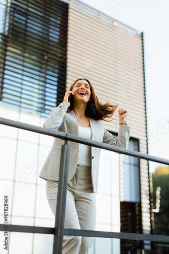 Business woman enjoys a del...