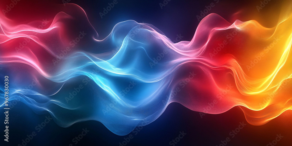 Vibrant abstract waves of blue, red, and orange seamlessly blend in a dynamic, fluid motion, creating an energetic and colorful digital art background. Vibrant abstract waves of blue, red, and orange seamlessly blend in a dynamic, fluid motion, creating an energetic and colorful digital art background.