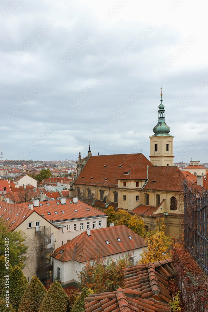 Fototapeta premium the Church of Our Lady Victories,Vrtba Garden,Prague,Czech Republic