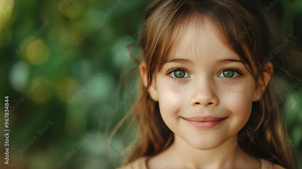Smiling Girls Cheerful Childhood Cute Portrait Smiling Girls Cheerful Childhood Cute Portrait