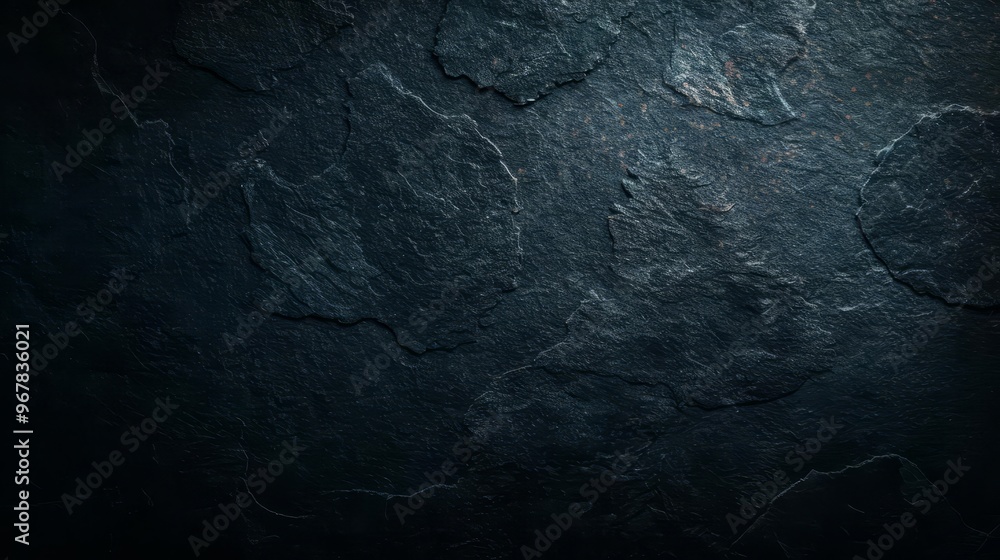 Naklejka premium Dark, textured stone background with a rough surface.