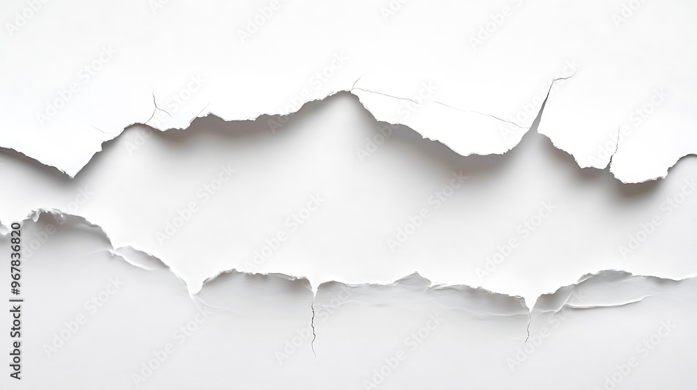 Torn White Paper Background Texture Torn White Paper Background Texture