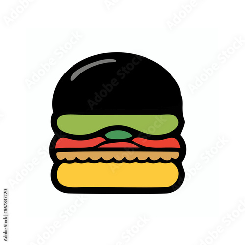 hamburger on a white Ra l