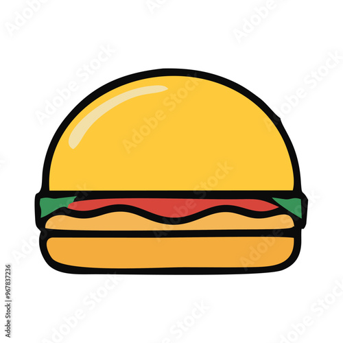 hamburger on a white Ra l photo