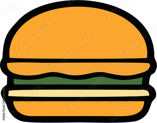hamburger on a white Ra l