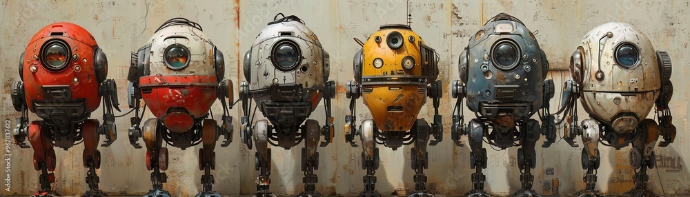Hephaestus automata, self replicating robots originally crafted by the god, evolving into sentient beings Hephaestus automata, self replicating robots originally crafted by the god, evolving into sentient beings