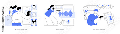 Machine Learning isolated cartoon vector illustrations se