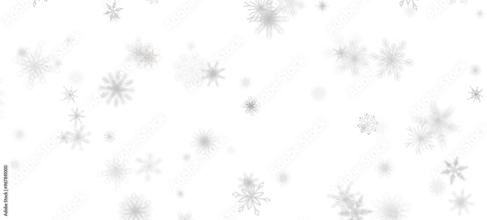 Gentle Snow Drift: Mind-Blowing 3D Illustration of Falling Holiday Snowflakes Gentle Snow Drift: Mind-Blowing 3D Illustration of Falling Holiday Snowflakes